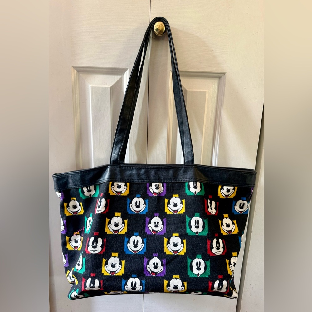 Vintage Disney canvas zip top tote